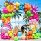 Hawaiian Balloon Arch Kit with 151 Latex Balloons & 4 Foil Balloons